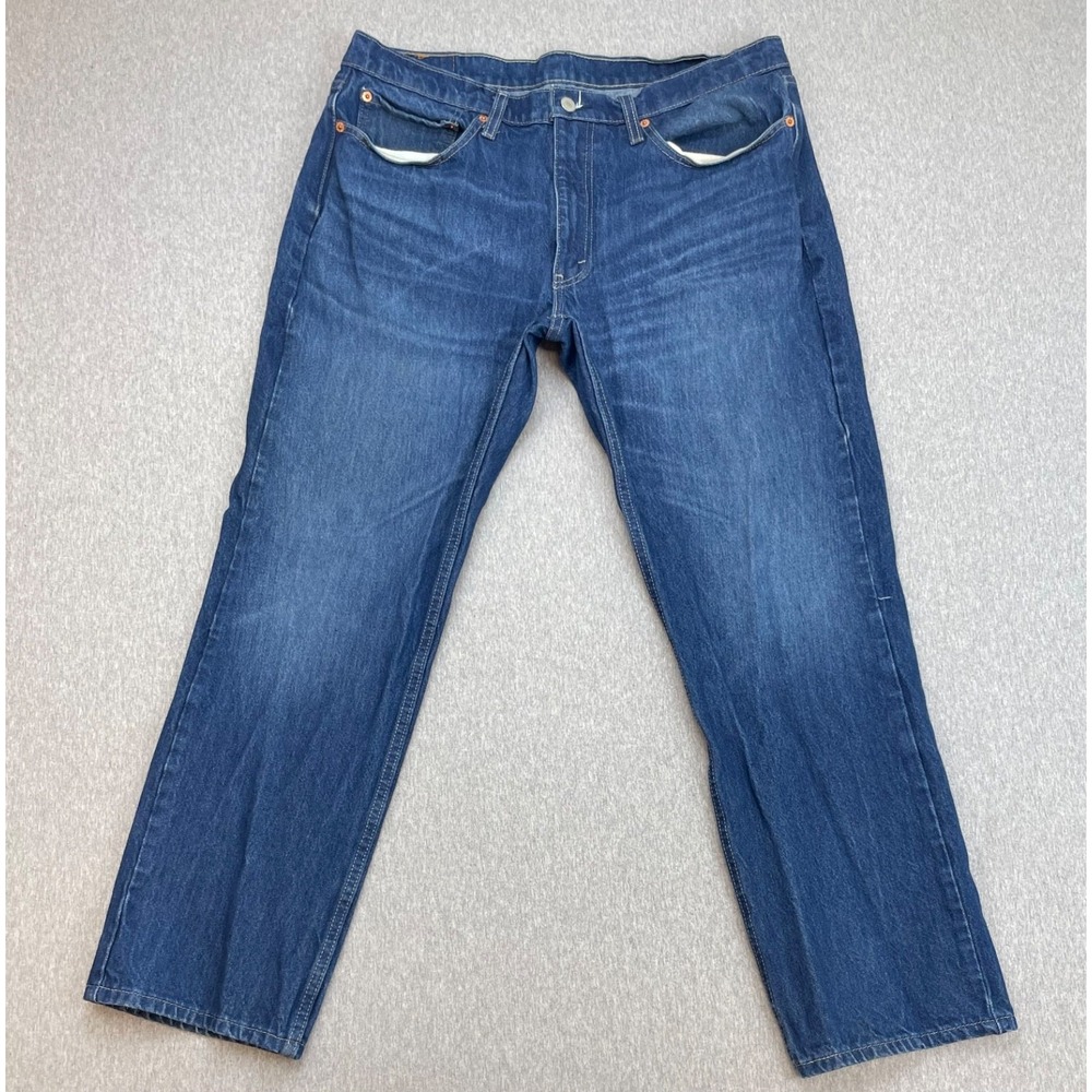 Levis 514 Jeans Mens 36 x 30 Blue Cotton Blend Stretch Stretch Regular Fit